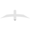 Ekena Millwork Bellingham Architectural Grade PVC Gable Bracket, 48"W x 14"H x 2"D x 4"F, 7/12 Pitch GBP048X14X0204BEL00 - alternate 2
